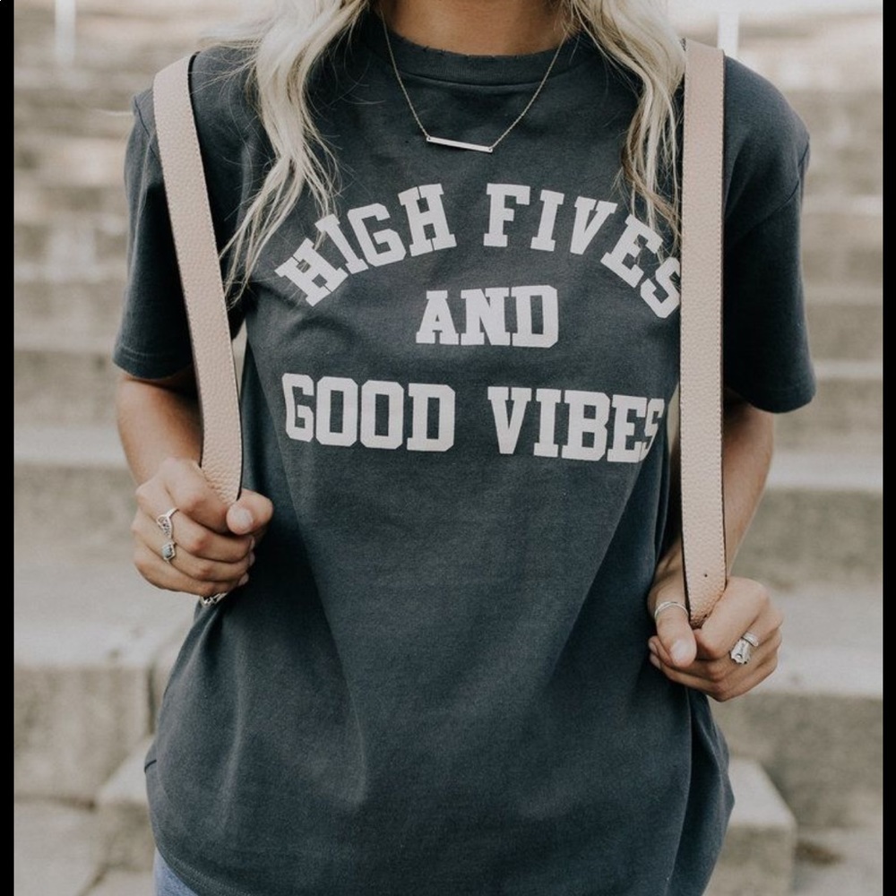 NEW Graphic High Fives and Good Vibes tee S-4X